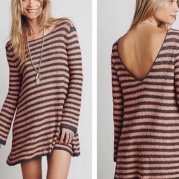low back sweater dress